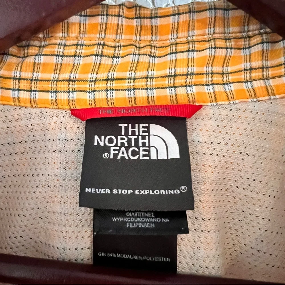 The North Face Short Sleeve Plaid Button Down Shirt Size XL